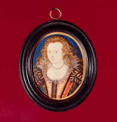 Elizabeth of Bohemia, Wife of Elector Palatine Frederick V, Daughter of James I by Nicholas Hilliard