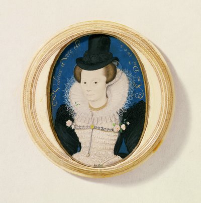 Miniature of an Unknown Woman by Nicholas Hilliard