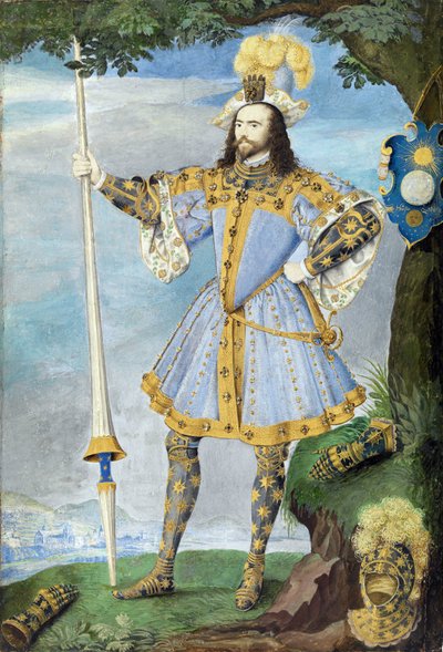 Portrait of George Clifford, Third Earl of Cumberland (1558-1605), Navigator by Nicholas Hilliard