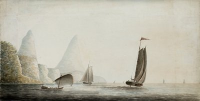 Shipping slaves off the Pitons, St. Lucia, c.1771 by Nicholas Pocock