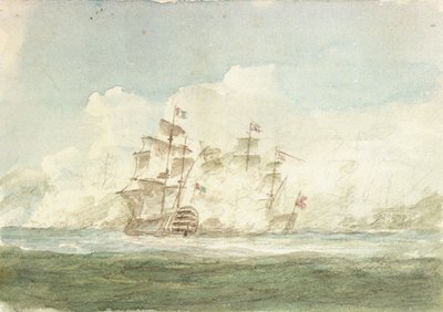 The Battle of the Glorious First of June by Nicholas Pocock