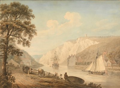 The River Avon: with Passing Vessels by Nicholas Pocock