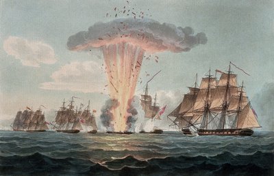 The Capture and Destruction of Four Frigates from the Spanish Treasure, off the Coast of Cadiz, on October 5 by Nicholas Pocock