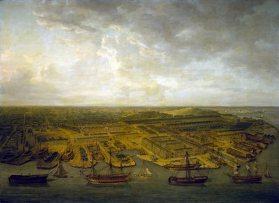 The docks and docks of Plymouth by Nicholas Pocock