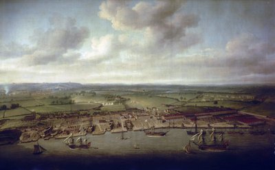 The docks and docks of Woolwich, the shipyard of the royal buildings since the 16th century by Nicholas Pocock