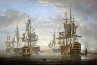 The Fleet of Warships in which Horatio Nelson was a Captain during the Revolutionary and Napoleonic Wars by Nicholas Pocock