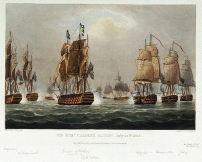 The Naval Maneuver of Sir Robert Calder by Nicholas Pocock