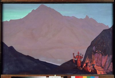 Chenrezig (Bodhisattva of Compassion Dedicated to the Dalai Lama, or Avalokiteshvara) by Nicholas Roerich