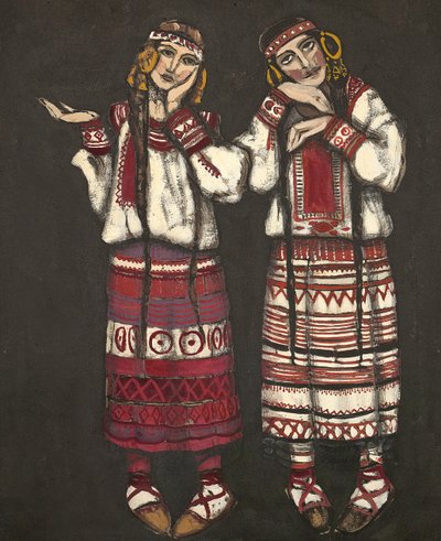 Costume Design for the Ballet The Rite of Spring (Le Sacre du Printemps) by I. Stravinski, 1930 by Nikolai Konstantinowitsch Roerich