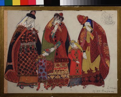 Costume Designs for the Opera Prince Igor by Alexander Borodin by Nicholas Roerich