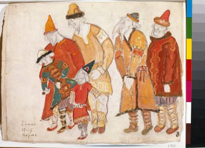 People of the Land. Costumes for the Opera Prince Igor by A. Borodin. by Nicholas Roerich