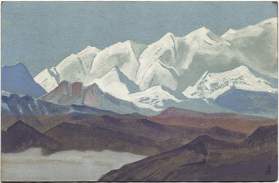 Himalayas, Kanchenjunga Range, 1936 by Nicholas Roerich