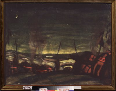 The Polovtsian Camp at Night (Stage Design for the Opera Prince Igor) by Nicholas Roerich