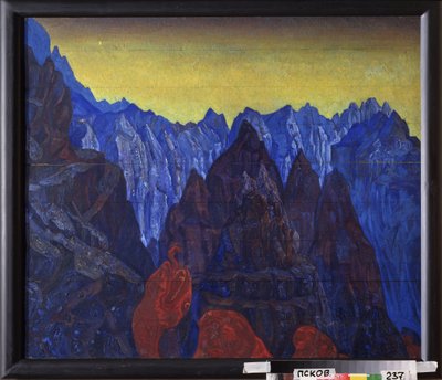 The Cry of the Serpent (Tibetan Mountain Landscape) by Nicholas Roerich