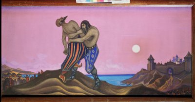 The Duel Between Mstislav and Rededya by Nicholas Roerich