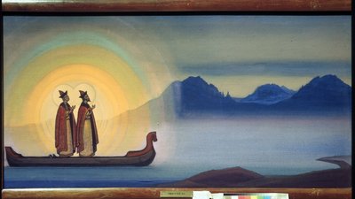 Saints Boris and Gleb by Nicholas Roerich