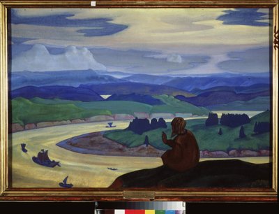 Procope the Great (or The Shorn) Praying for Unknown Travelers by Nicholas Roerich