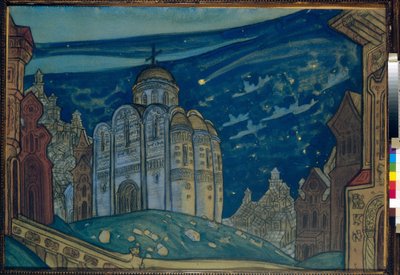 Putivi. Set Design for the Opera Prince Igor by A. Borodin. by Nicholas Roerich