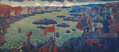 Ready for the Campaign The Varangian Sea by Nikolai Konstantinowitsch Roerich