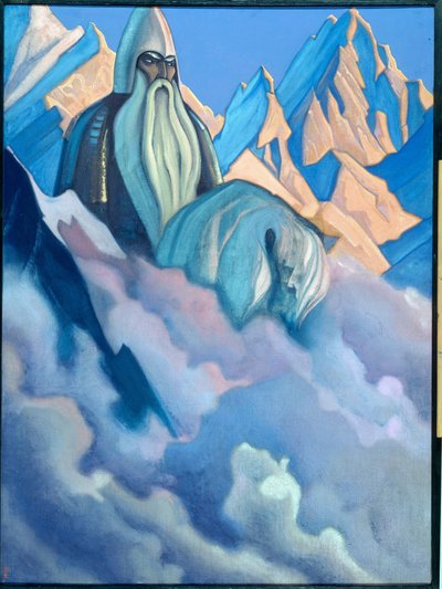 Svyatogor (Legendary Russian Character). by Nicholas Roerich