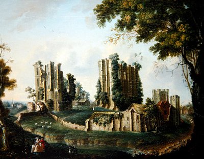 An Extensive view of Kenilworth Castle by Nicholas Thomas (attr. to) Dall