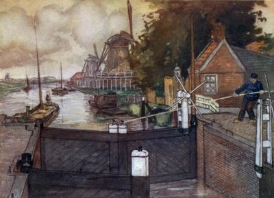 Noordervaldeursluis, Zaandam by Nico Jungman