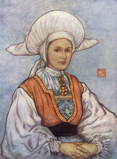 Norway: White Cap Worn in the Bergen District by Nico Jungman