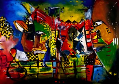 Abstract Music Faces by Nico Phooko
