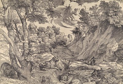 St. Jerome in the Wilderness by Nicolò Boldrini.