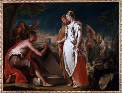 Meeting of Jacob and Rachel by Nicolò Grassi