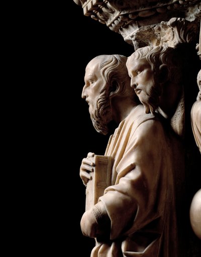 Gothic Art: A Prophet with a Book (detail) by Nicola Pisano