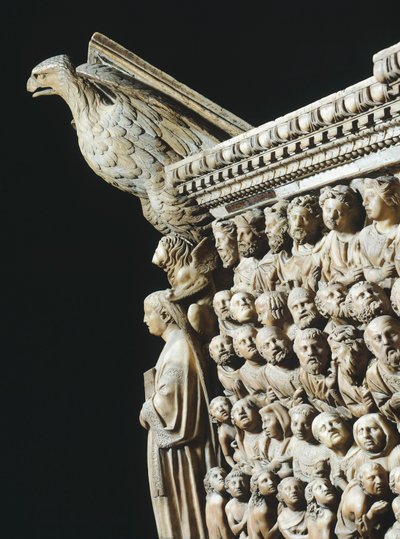 Pergamon or Pulpit (detail), Siena Cathedral, Tuscany by Nicola Pisano