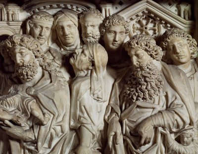 Presentation in Temple, panel from pulpit of Baptistery of St John by Nicola Pisano