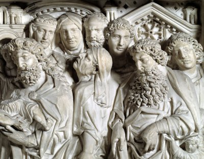 Presentation of Jesus to the Temple (detail) by Nicola Pisano