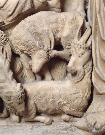The Nativity of Christ (detail) by Nicola Pisano