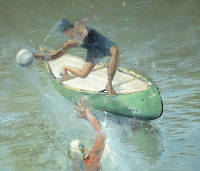 Ballerina on a boat by Nicola Pucci