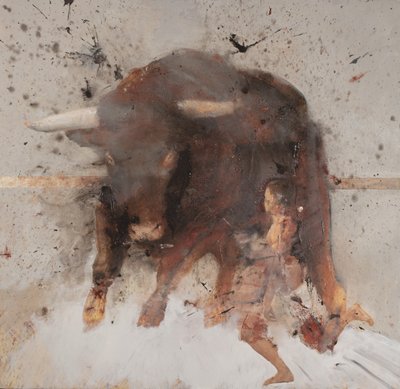 Bull with bullfighter by Nicola Pucci