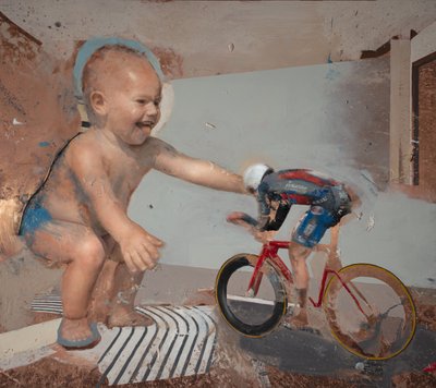 Child Cyclist II by Nicola Pucci