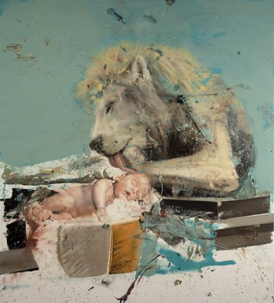 Lion and Child II by Nicola Pucci