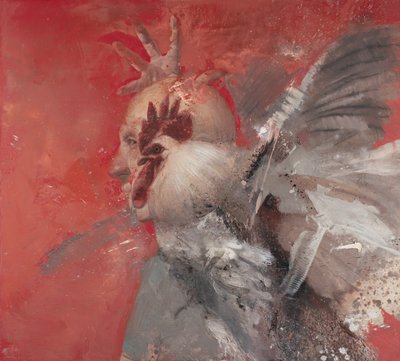 Man with a Rooster II by Nicola Pucci