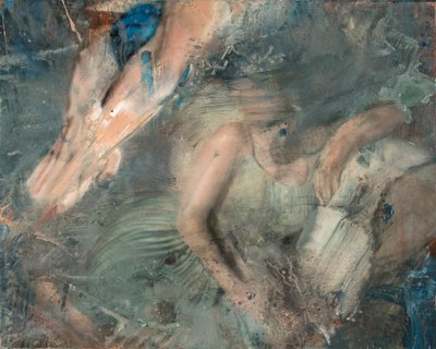 Woman lying on sofa by Nicola Pucci