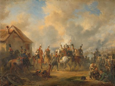 The Battle of Bautersem During the Ten Days’ Campaign by Nicolaas Pieneman (signed by artist)
