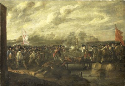 Infantry Skirmish in the Eighty Years War by Nicolaas van Eyck (II) (attributed to)