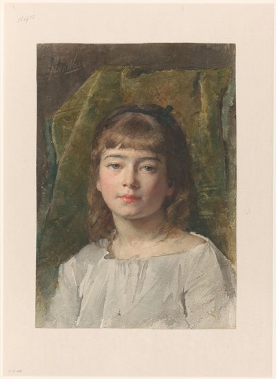 Portrait of an Unknown Girl by Nicolaas van der Waay