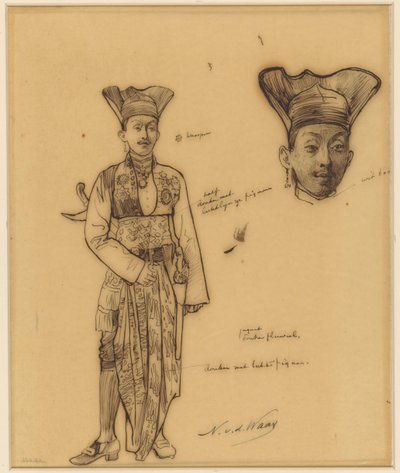 Study of an Indian Prince, Head Repeated by Nicolaas van der Waay