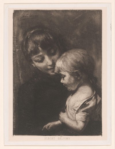 Woman with Child (Bad Mood) by Nicolaas van der Waay