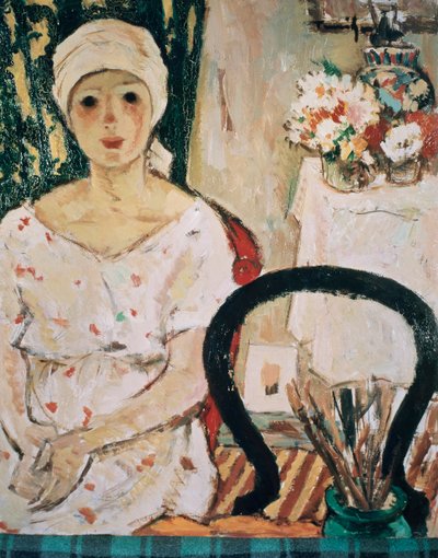Woman in an interior by Nicolae Tonitza