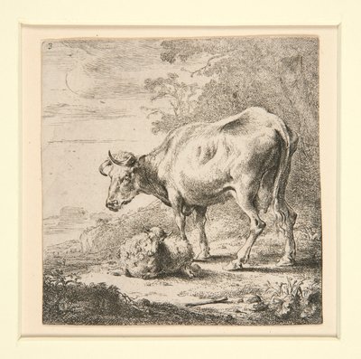 The Set of the Cows, with the Milk-Maid by Nicolaes Berchem