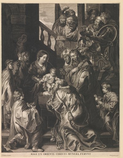 Adoration of the Magi (Magi Ex Oriente Christo Munera Ferunt) by Nicolaes Lauwers