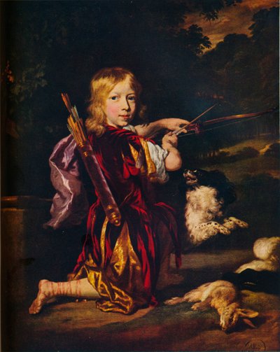 Boy with Bows and Arrows, c1670 by Nicolaes Maes
